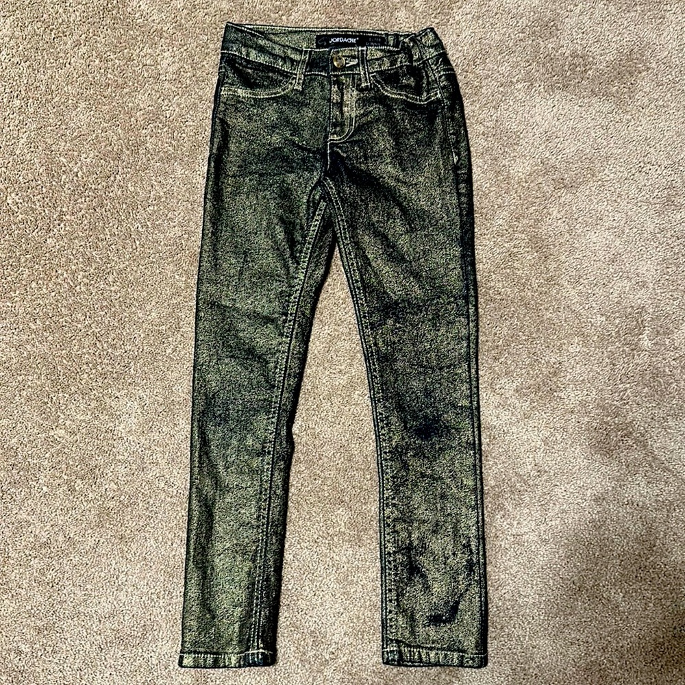 Shimmery gold Jordache girls jeans 7